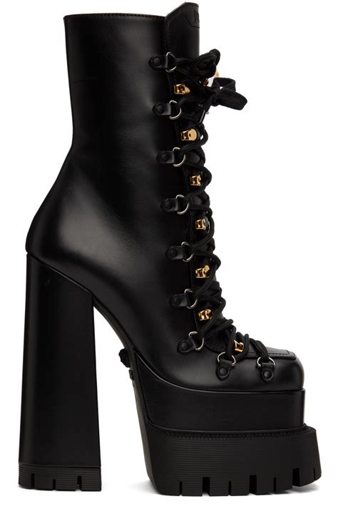 versace double platform boot|Versace aevitas platform.